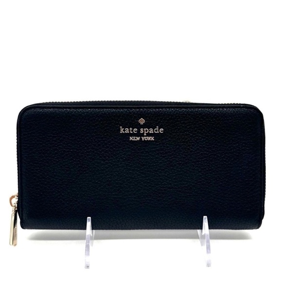 Kate Spade Leila Large Continental Wallet Black/ Gold (NWT) main image 0